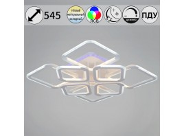 Потолочная светодиодная люстра Reluce 09821-3.3-4+4 WH (RGB)