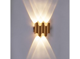 Уличный настенный светодиодный светильник Reluce 86851-9.2-005KT LED5W GOLD