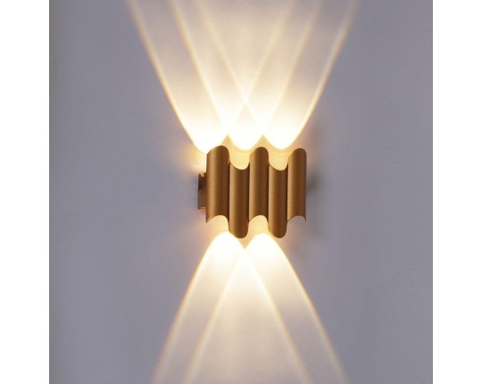 Уличный настенный светодиодный светильник Reluce 86851-9.2-005KT LED5W GOLD