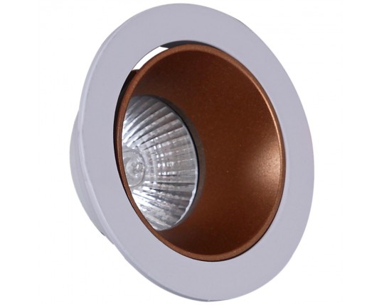 Точечный светильник Reluce 16085-9.0-001PT MR16 WT+ROSE GD