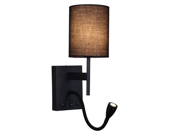 Бра Reluce 86210-9.2-001KT LED3W+E14 BK