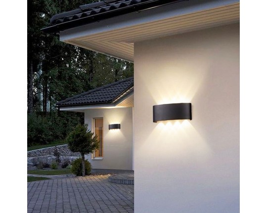 Уличный настенный светодиодный светильник Reluce 86834-9.2-008KT LED8*1W BK