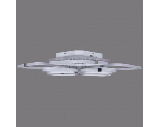 Потолочная светодиодная люстра Reluce 06321-3.3-4+4A WH+CR (RGB)