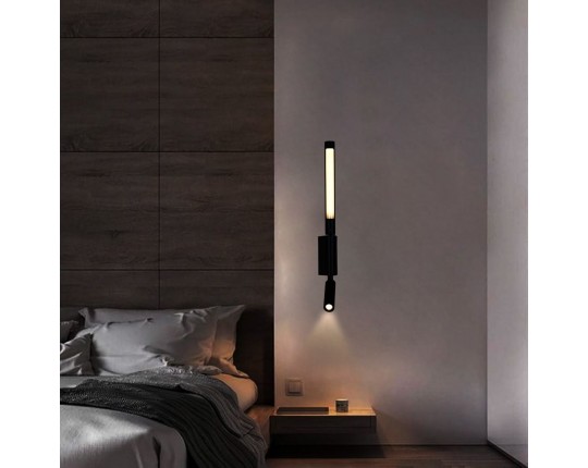 Настенный светодиодный светильник Reluce 86209-9.2-001KT LED3W+6W BK