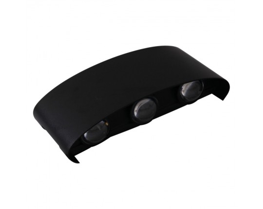 Уличный настенный светодиодный светильник Reluce 86833-9.2-006KT LED6*1W BK
