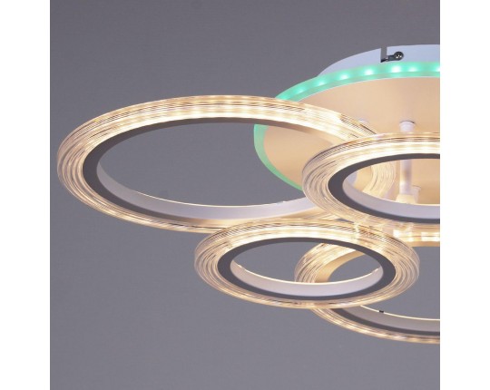 Потолочная светодиодная люстра Reluce 09812-3.3-3+3A WH (RGB)