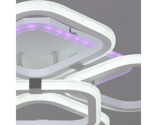 Потолочная светодиодная люстра Reluce 06321-3.3-05 WH+CR (RGB)