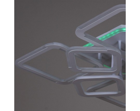 Потолочная светодиодная люстра Reluce 09821-3.3-4+4 WH (RGB)