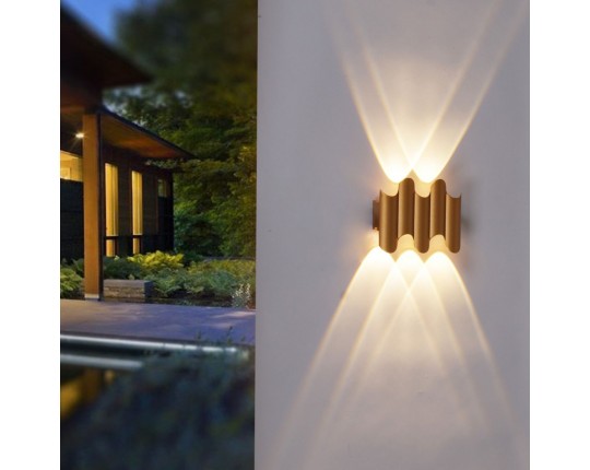 Уличный настенный светодиодный светильник Reluce 86851-9.2-005KT LED5W GOLD
