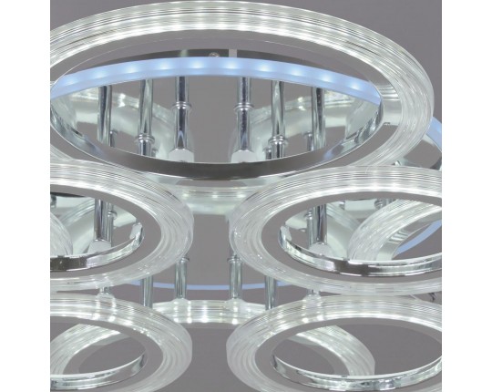 Потолочная светодиодная люстра Reluce 09812-3.3-4+4D CR (RGB)