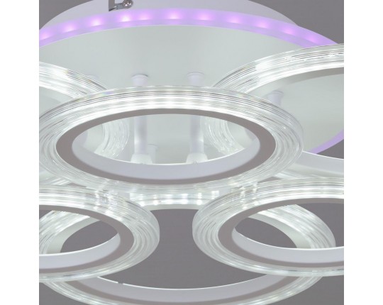 Потолочная светодиодная люстра Reluce 09812-3.3-3+3A WH (RGB)