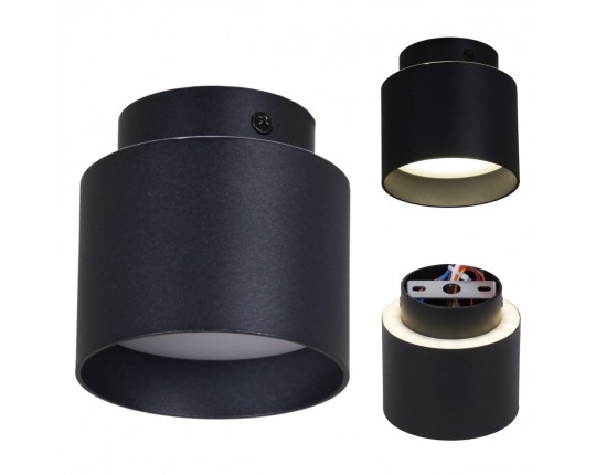 Потолочный светильник Reluce 53006-9.5-001IL GX53+LED3W BK