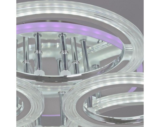 Потолочная светодиодная люстра Reluce 09812-3.3-3+3D CR (RGB)