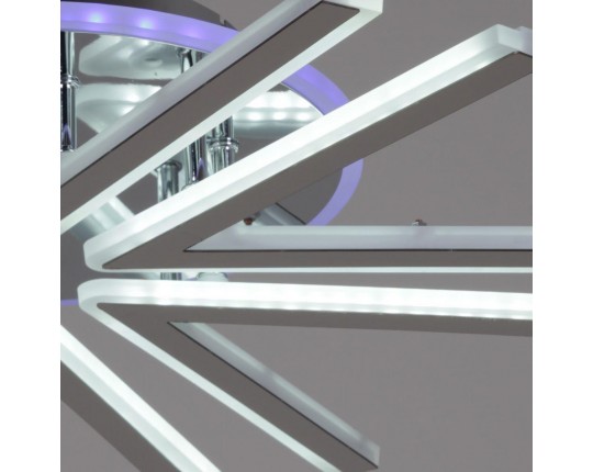 Потолочная светодиодная люстра Reluce 09824-3.3-06C CR (RGB)