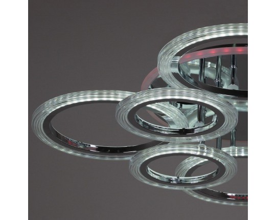 Потолочная светодиодная люстра Reluce 09812-3.3-4+4D CR (RGB)