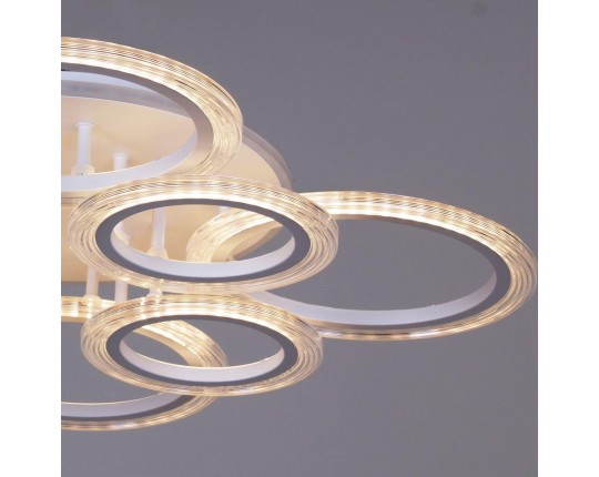 Потолочная светодиодная люстра Reluce 09812-3.3-4+4A WH (RGB)