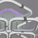 Потолочная светодиодная люстра Reluce 06321-3.3-4+4A WH+CR (RGB)