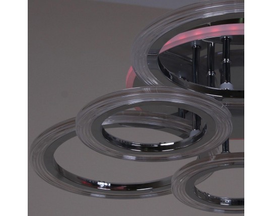 Потолочная светодиодная люстра Reluce 09812-3.3-3+3D CR (RGB)