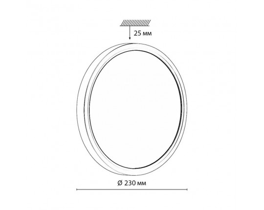 Настенно-потолочный светодиодный светильник Sonex Mitra Alfa Black 7660/18L