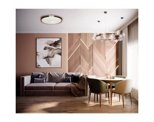 Настенно-потолочный светодиодный светильник Sonex Color Favemo Black 7667/DL