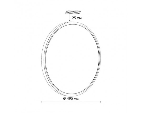 Настенно-потолочный светодиодный светильник Sonex Mitra Alfa Black 7660/40L