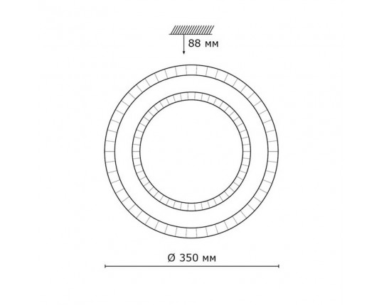 Настенно-потолочный светодиодный светильник Sonex Pale Floors 2041/DL