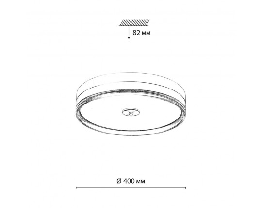 Настенно-потолочный светодиодный светильник Sonex Mitra Eterna 7727/76L