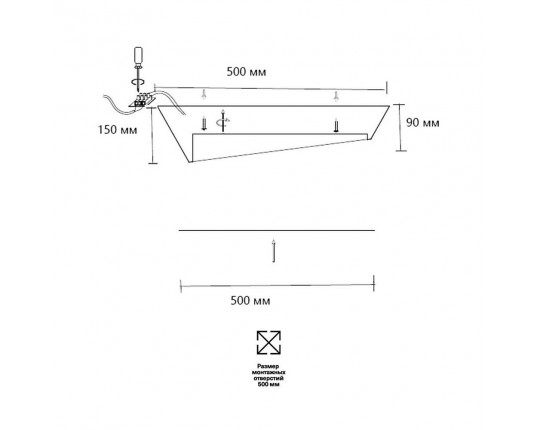 Потолочный светодиодный светильник Sonex Avra Apex 7693/60L