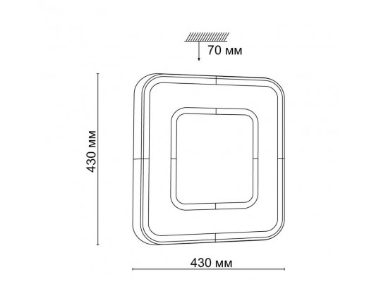 Настенно-потолочный светодиодный светильник Sonex Tan Arti 3047/DL