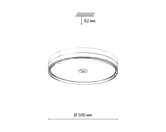 Настенно-потолочный светодиодный светильник Sonex Mitra Eterna 7727/112L