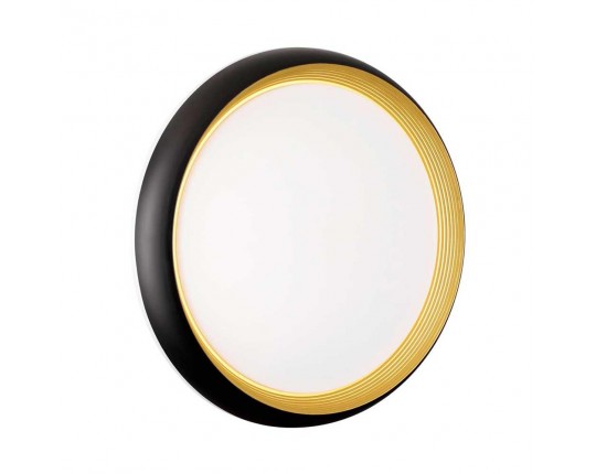 Настенно-потолочный светодиодный светильник Sonex Pale Tofiq Black 7651/EL