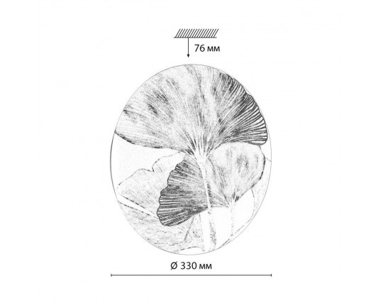Настенно-потолочный светодиодный светильник Sonex Pale Floren 7747/CL