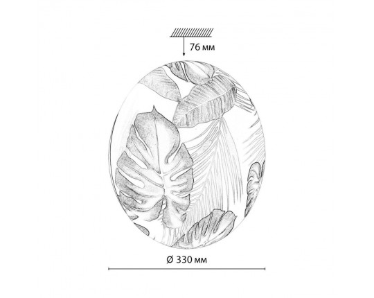 Настенно-потолочный светодиодный светильник Sonex Pale Flori 7748/CL