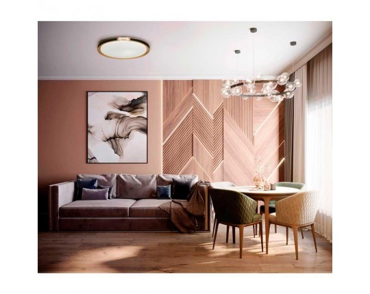 Настенно-потолочный светодиодный светильник Sonex Color Favemo Black 7667/EL