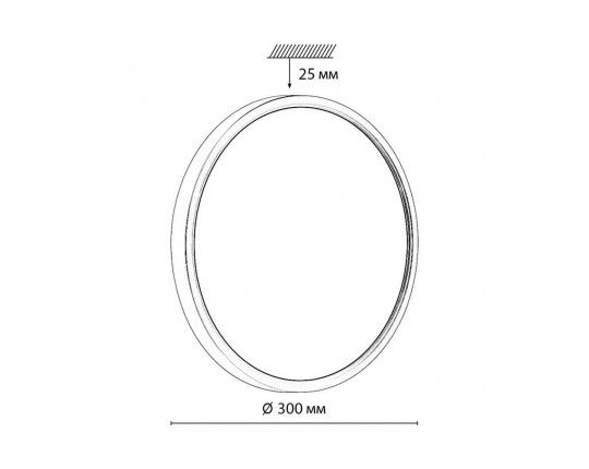 Настенно-потолочный светодиодный светильник Sonex Mitra Omega White 7661/24L