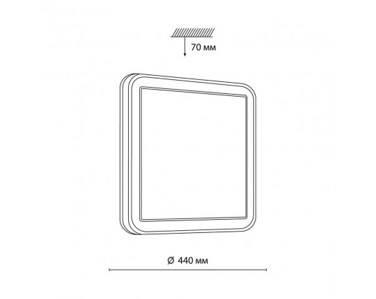 Настенно-потолочный светодиодный светильник Sonex Akuna 7621/DL