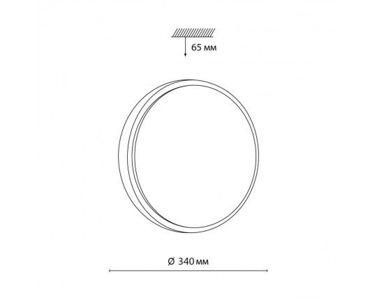 Настенно-потолочный светильник Sonex PALE 7607/CLN