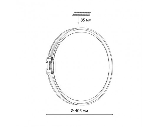 Настенно-потолочный светодиодный светильник Sonex Color Favemo Black 7667/DL