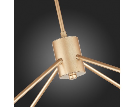 SLE155902-08 Светильник потолочный Золотистый/Белый E14 8*40W