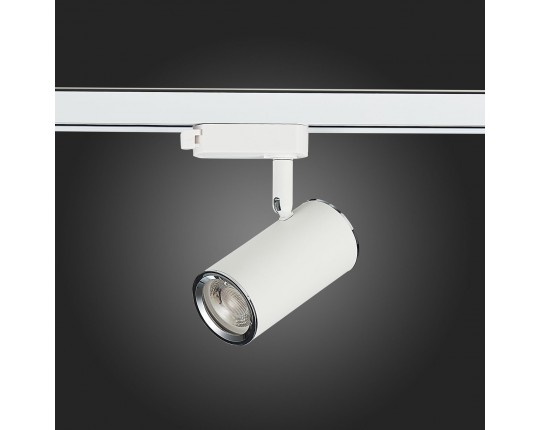 ST301.506.01 Св-к трек. Белый GU10 1*50W  IP20 L104xW54xH111 220V Без ламп