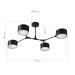 SLE183402-04 Светильник потолочный Черный/Черный E14 4*60W