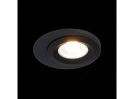 ST216.408.01 Св-к встр. Черный GU10 1*7W IP20 D100xH23 220V Без ламп