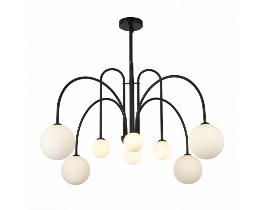 SL1204.402.08 Люстра потолочная ST-Luce Черный/Белый G9 8*5W