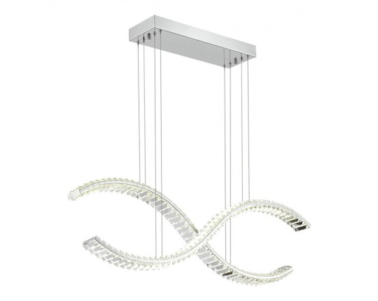SL6206.103.44 Светильник подвесной ST-Luce Хром/Прозрачный LED 1*44W 3000K