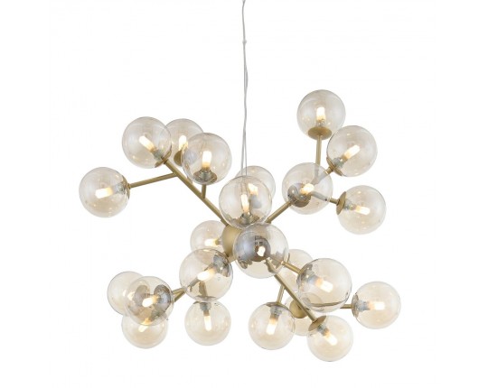 SL438.203.24 Люстра подвесная ST-Luce Золотистый/Коньячный G9 24*5W