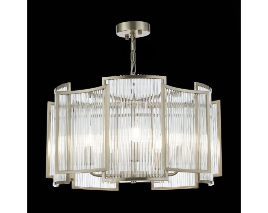 SL1234.103.05 Люстра подвесная ST-Luce Никель/Прозрачный, Никель E14 5*60W