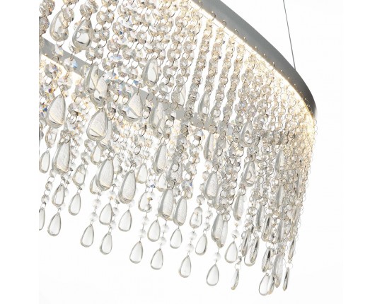 SL6201.103.37 Люстра подвесная ST-Luce Серебристый/Прозрачный LED 1*37W 3000K/4000K/6000K