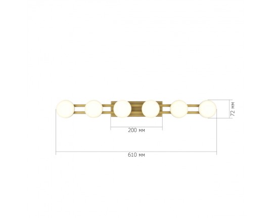 SL6610.201.06 Светильник настенный ST-Luce золотистый/белый LED 1*12W 4000K