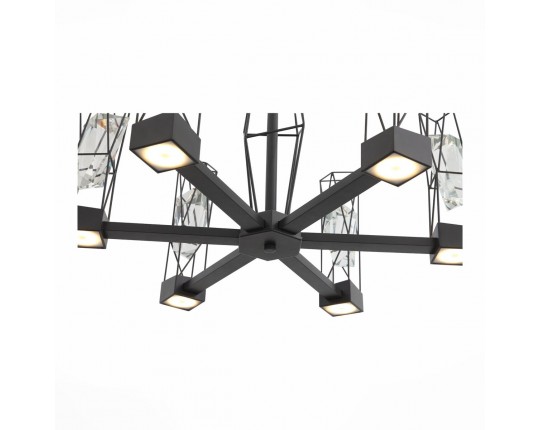 SL815.303.06 Люстра подвесная ST-Luce Серый графит/Серый графит, Прозрачный LED 6*8W 4000K