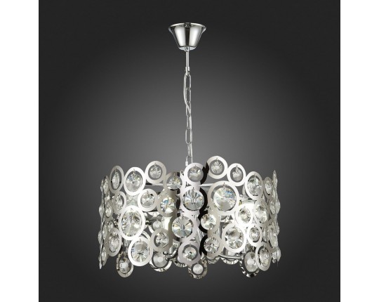 SL1103.103.08 Светильник подвесной ST-Luce Хром/Прозрачный,Хром E14 8*60W